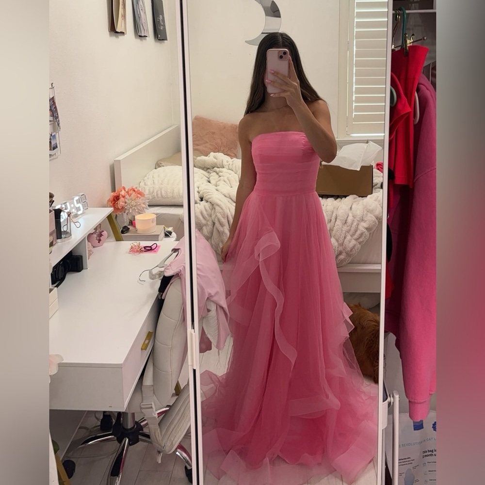 KISSPROM light pink strapless dress
